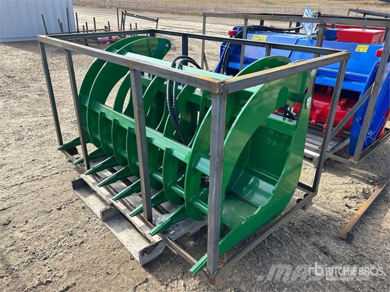 AGT SRR72 72 in Q/C Root Rake Skid Steer Grapple (Unus خطاطيف