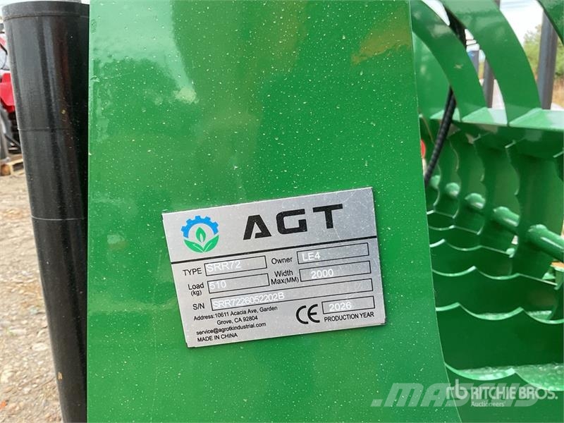 AGT SRR72 72 in Skeleton Skid Steer Grapple Bucket (Un Grapples