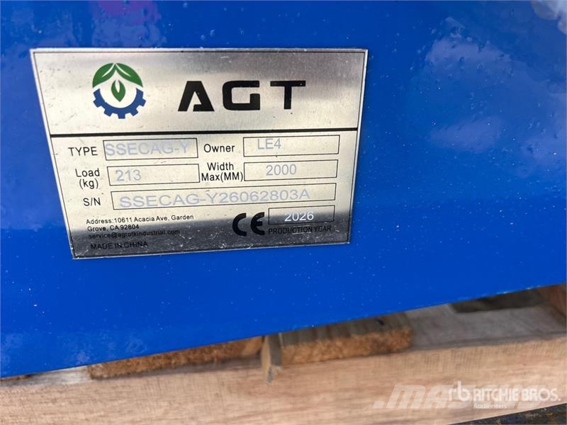 AGT SSECAG-Y Skid Steer Auger (Unused) 드릴