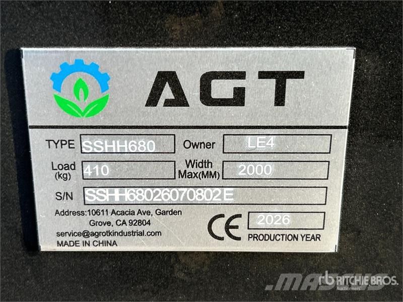 AGT SSHH680 20 in Skid Steer Breaker (Unused) Гидромолоты