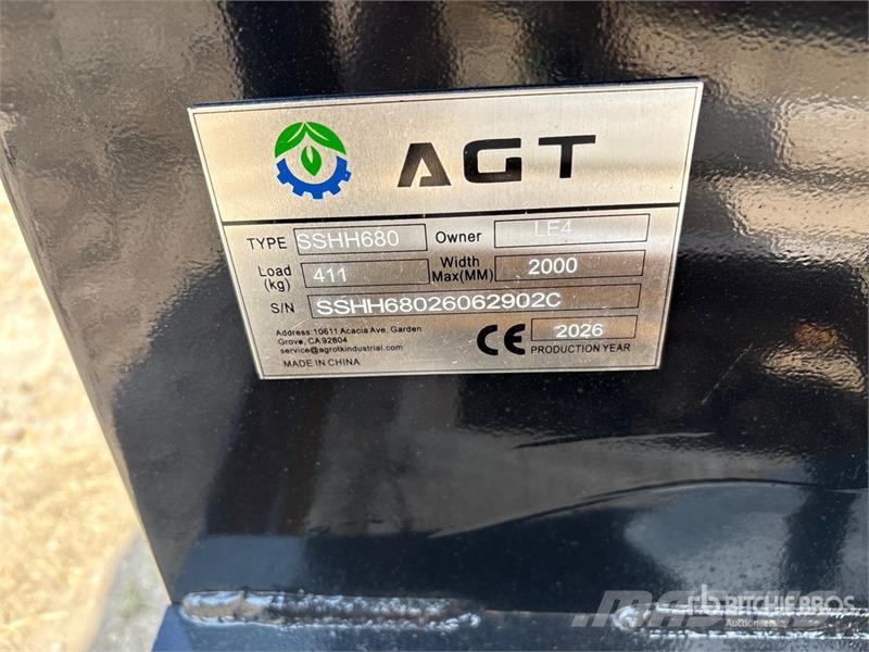 AGT SSHH680 45 in Skid Steer Breaker (Unused) Hammers / Breakers