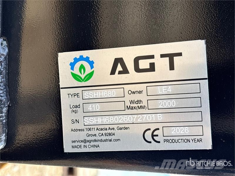 AGT SSHH680 Skid Steer Breaker (Unused) Hydraulik / Trykluft hammere