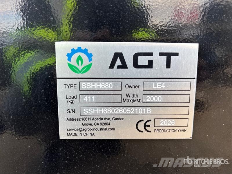 AGT SSHH680 Skid Steer Breaker (Unused) ハンマー/ブレーカ