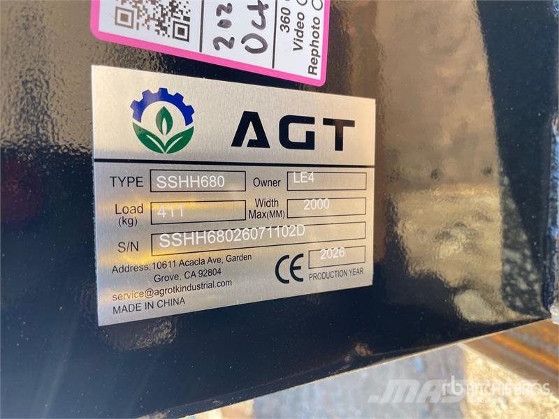 AGT SSHH680 Skid Steer Breaker (Unused) Čekići