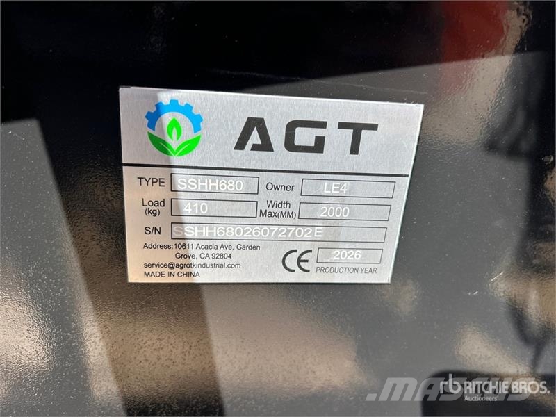AGT SSHH680 Skid Steer Breaker (Unused) Hammers / Breakers