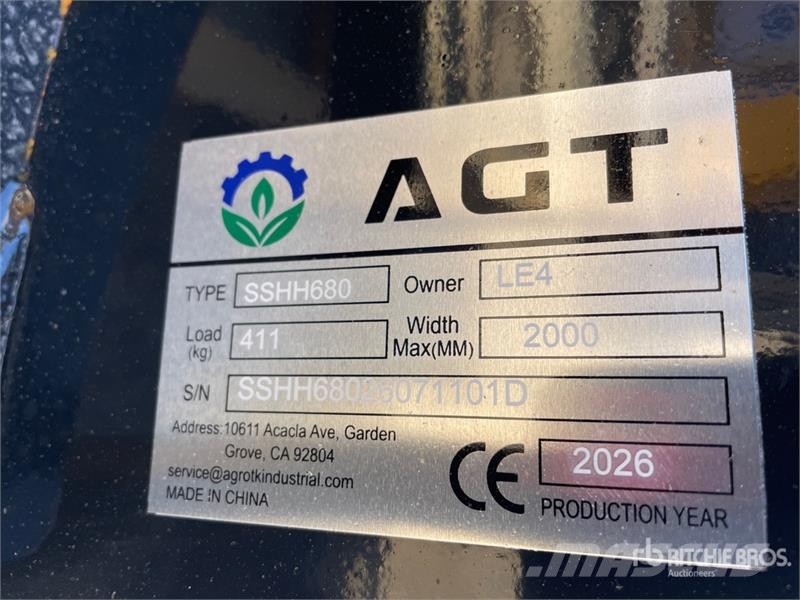 AGT SSHH680 Skid Steer Breaker (Unused) Čekići