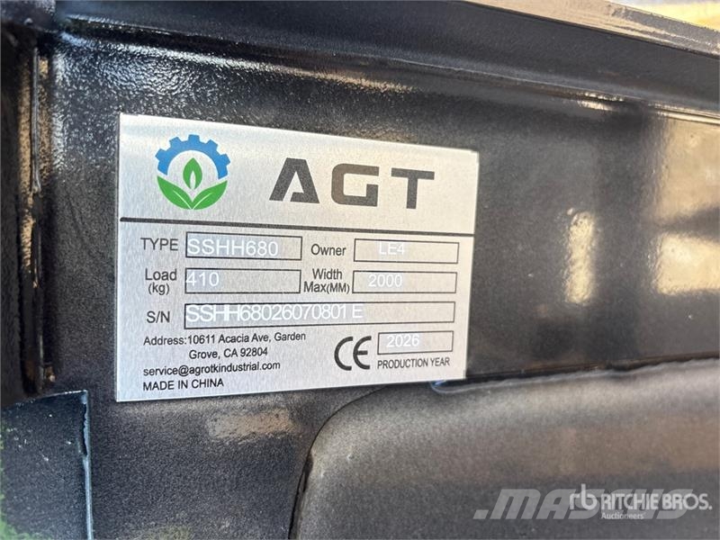 AGT SSHH680 Skid Steer Breaker (Unused) Гидромолоты