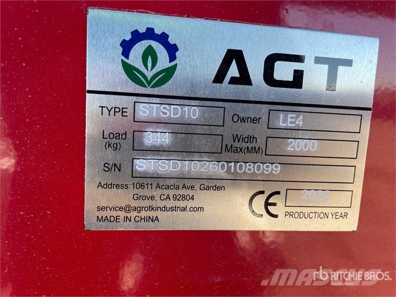 AGT STSD10 3-Point & Skid Steer Seeder (Unused) Taladros