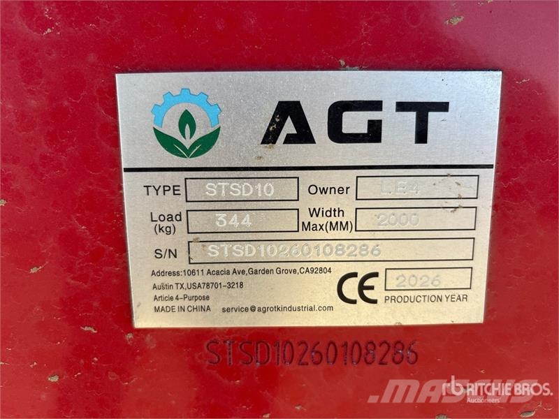 AGT STSD10 3-Point & Skid Steer Seeder (Unused) Zaaimachines