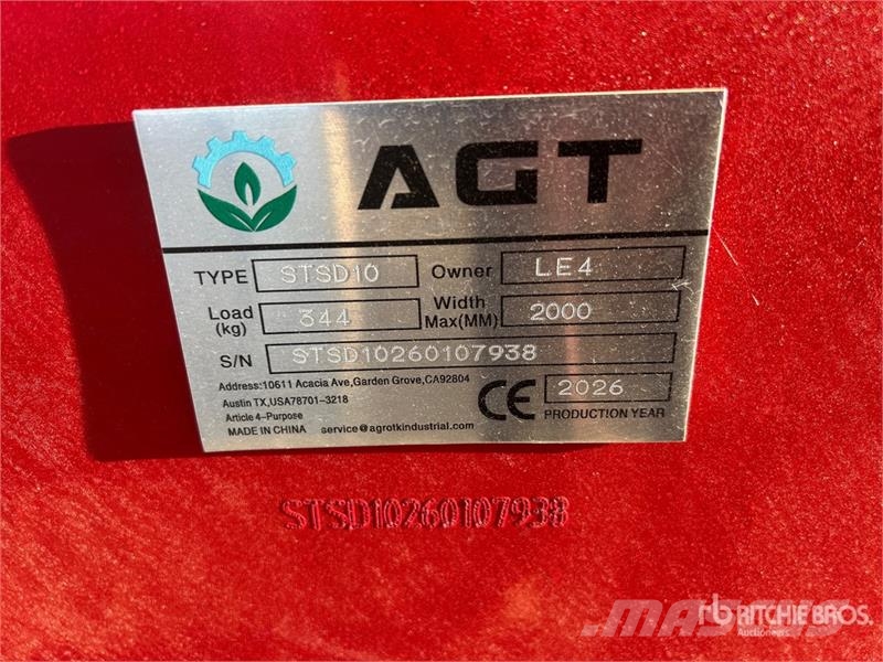 AGT STSD10 3-Point & Skid Steer Seeder (Unused) Mechanické secí stroje