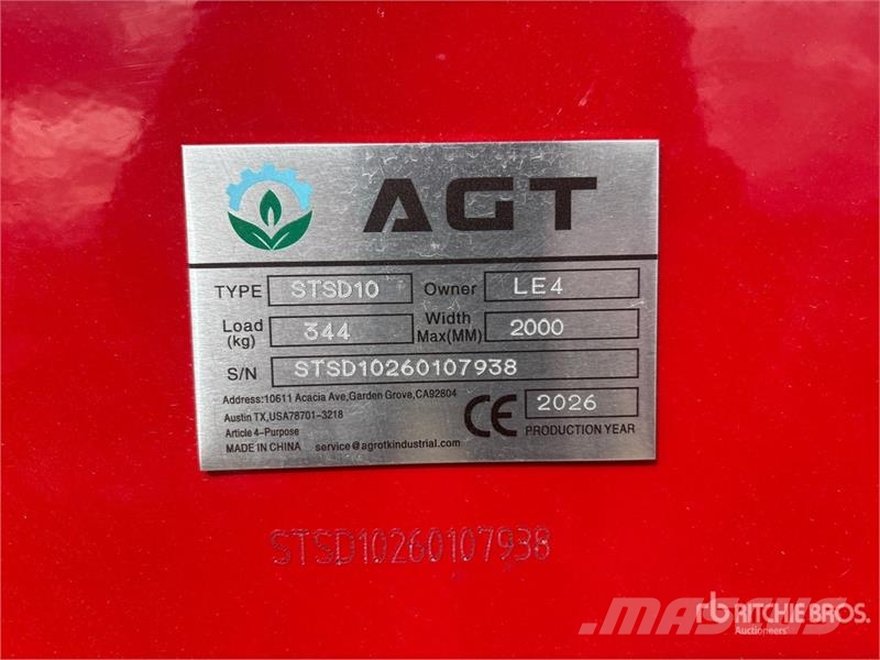 AGT STSD10 3-Point & Skid Steer Seeder (Unused) Mechanické secí stroje