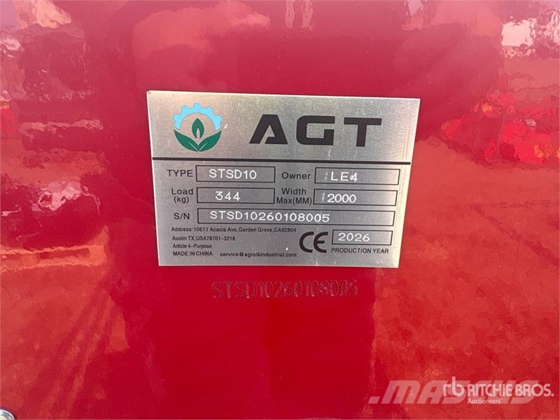 AGT STSD10 45 in 3-Point & Skid Steer Attachment. Skid Perforatrici