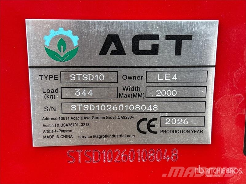 AGT STSD10 68 in 3-Point & Skid Steer Seeder (Unused) Såmaskine
