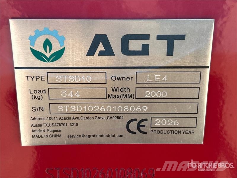 AGT STSD10 68 in 3-Point & Skid Steer Seeder (Unused) Såmaskine