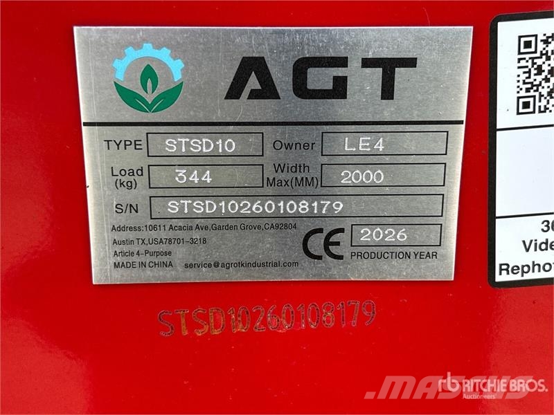 AGT STSD10 70 in 3-Point & Skid Steer Seeder (Unused) Sijačice
