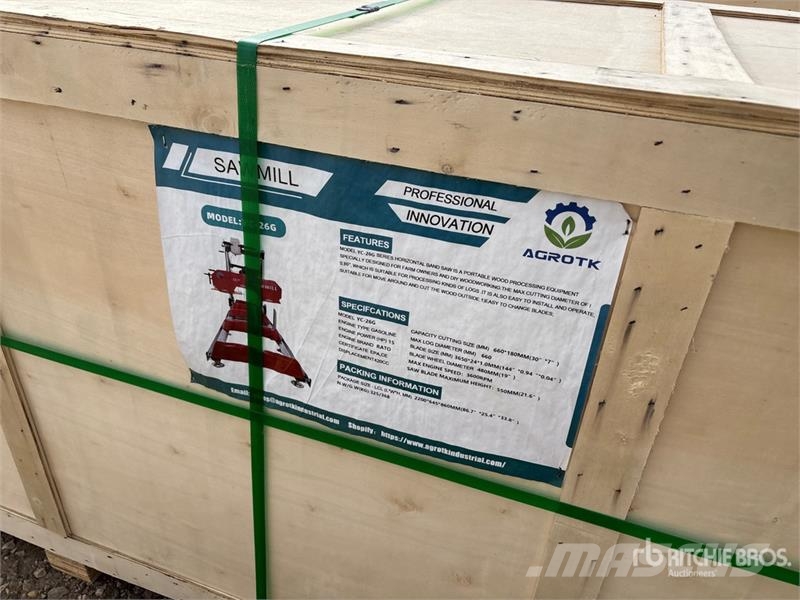 AGT YC-26G Portable Sawmill (Unused) Saeveskid