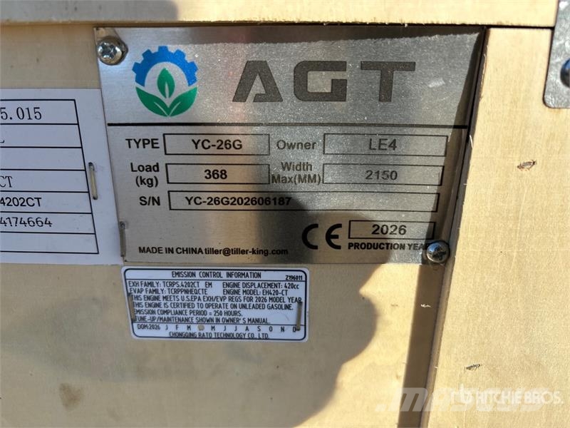 AGT YC-26G Portable Sawmill (Unused) 제재소