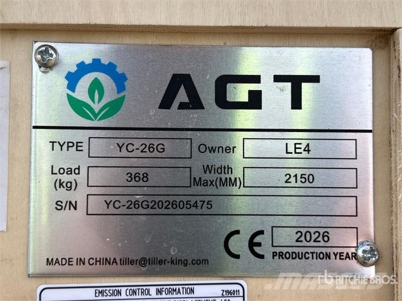 AGT YC-26G Portable Sawmill (Unused) Aserradoras