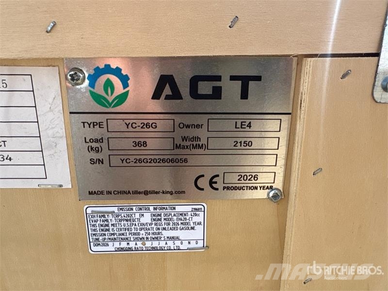 AGT YC-26G Portable Sawmill (Unused) Sawmills
