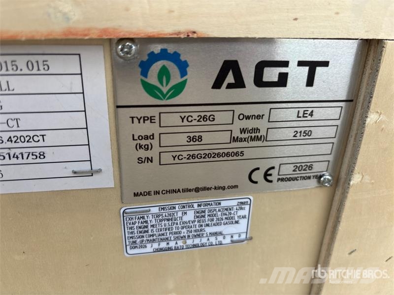 AGT YC-26G Portable Sawmill (Unused) Лесопильные рамы