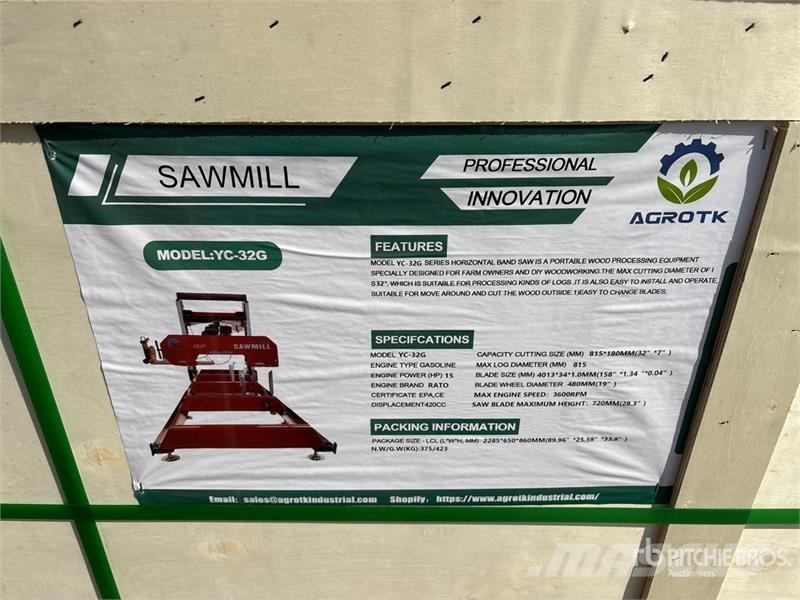 AGT YC32-G Portable Sawmill (Unused) Sawmills
