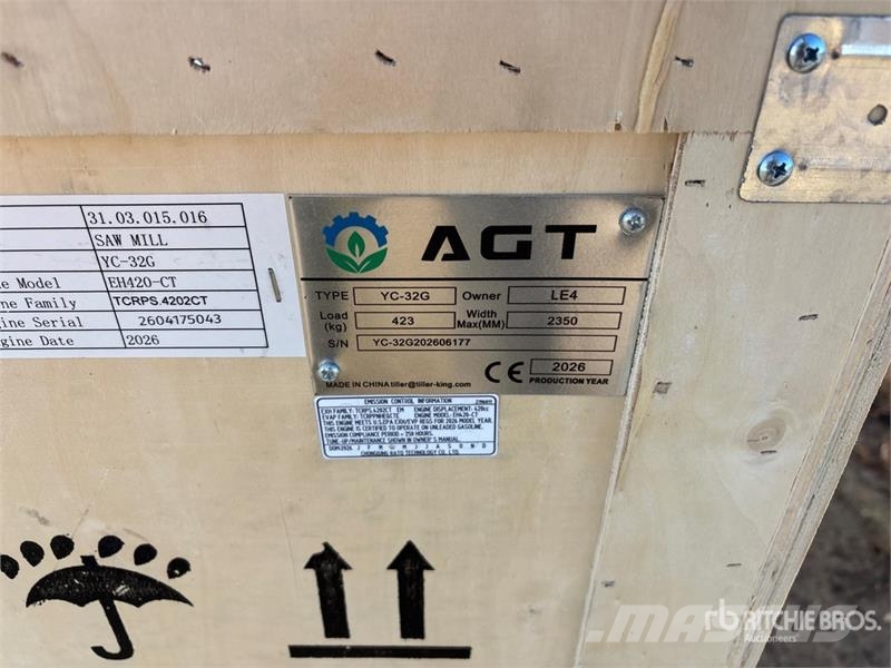 AGT YC32-G Portable Sawmill (Unused) 제재소