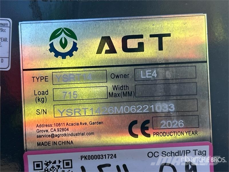 AGT YSRT14 Minicarregadeiras