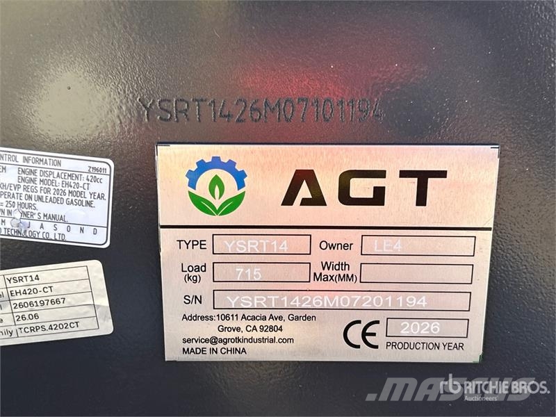 AGT YSRT14 Міні-навантажувачі