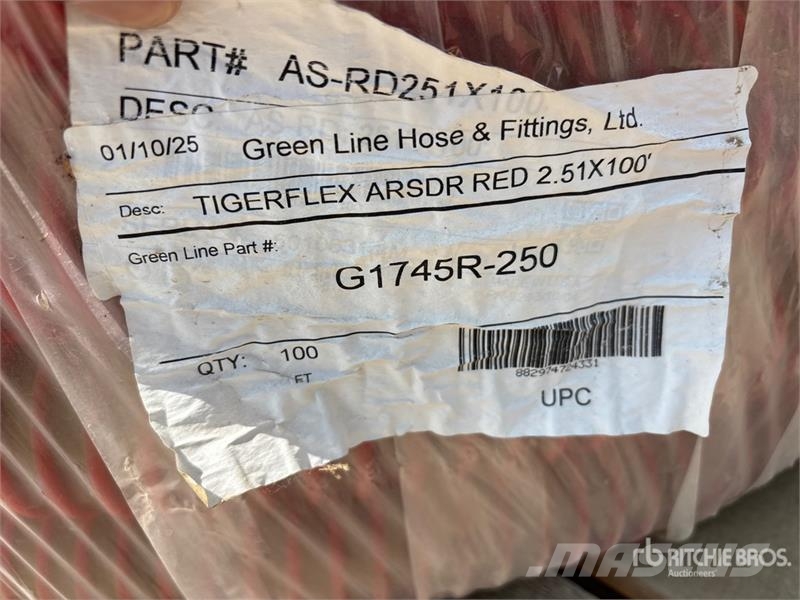 Air Drill 2.5 in X 100 ft Hose (Unused) Kiti naudoti statybos komponentai