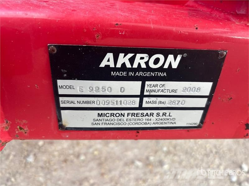 Akron E9250 10 ft Grain Bagger Pakavimo įranga