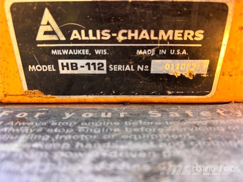 Allis Chalmers Chalmers HB-112 Utility Tractor Kleintraktoren