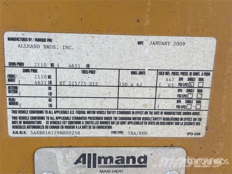 Allmand Maxi Heat 1000000 BTU Space Heater Šildymo ir šaldymo įranga