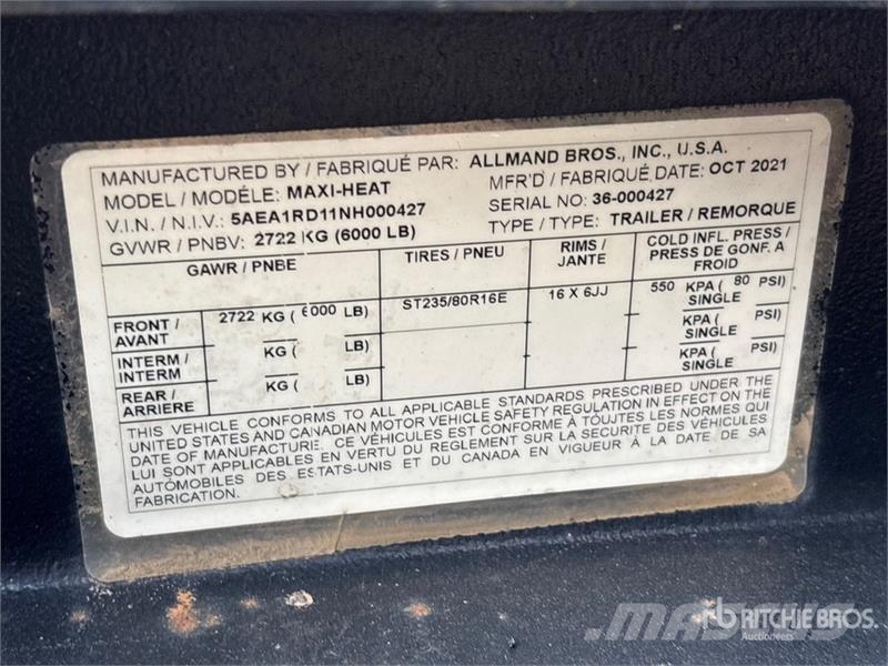 Allmand Maxi-Heat 1000000 BTU Space Heater (Inoperable) Equipos de fundido
