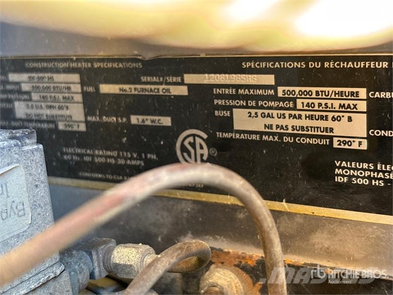 Allmand Maxi Heat 1000000 BTU Space Heater Heating and thawing equipment