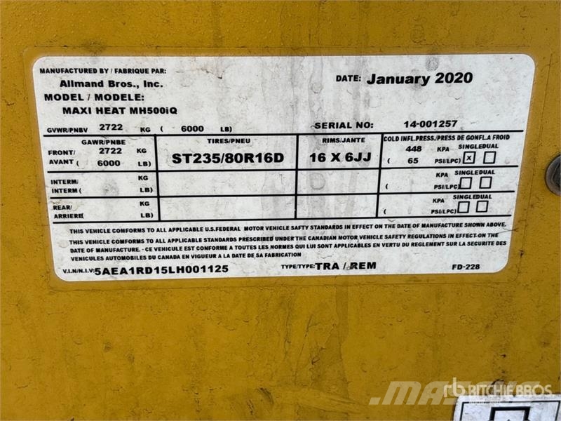 Allmand MH500iQ 1030000 BTU Space Heater Heating and thawing equipment
