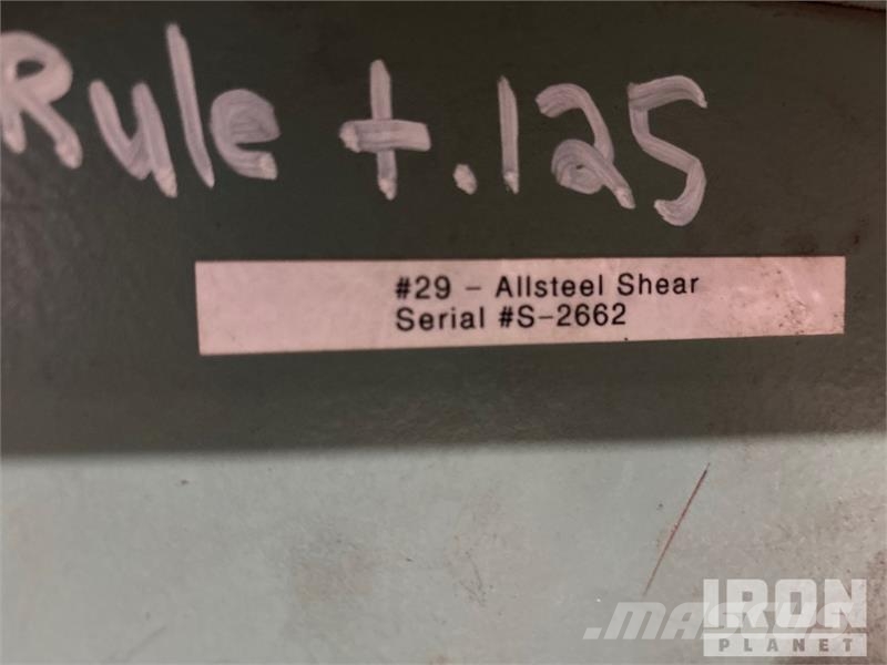Allsteel Industrial Metal Shear Sonstige Baumaschinen