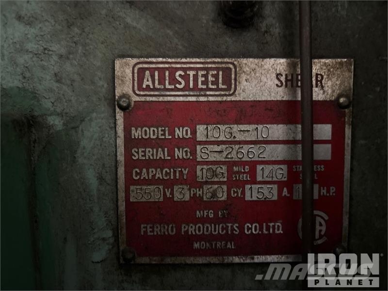 Allsteel Press Brake Utilaje construcții - Altele