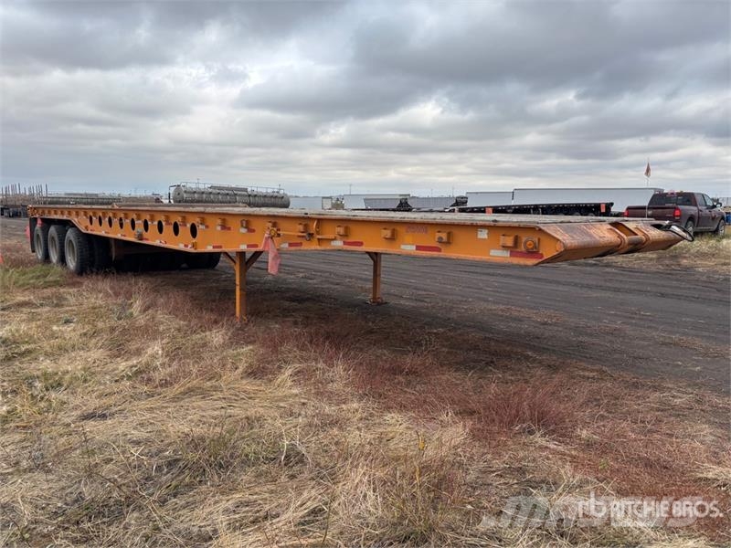 Altec 50 ft 24-Wheel Flatbed Oilfield Trailer 가공 장비