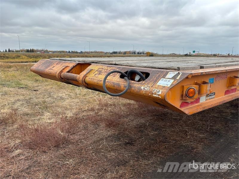 Altec 50 ft 24-Wheel Flatbed Oilfield Trailer 가공 장비