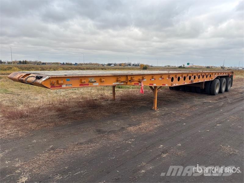 Altec 50 ft 24-Wheel Flatbed Oilfield Trailer 가공 장비