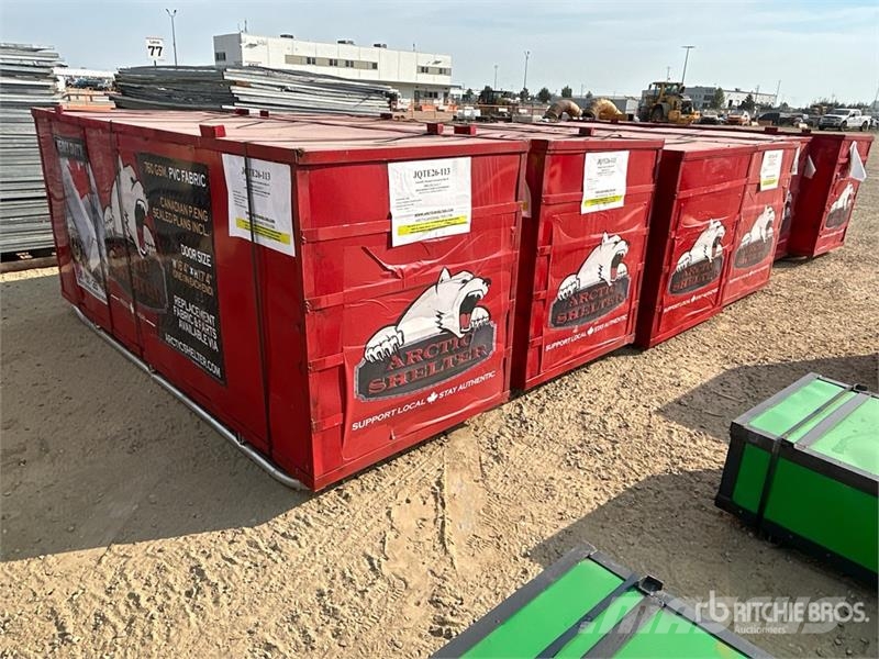 Arctic Shelter 150 ft x 50 ft x 26 Ft Peak Double Truss Storage B المباني الإطار الصلب