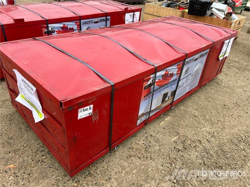 Arctic Shelter 20 ft x 30 ft x 16 ft Peak Double Truss Storage Bu المباني الإطار الصلب