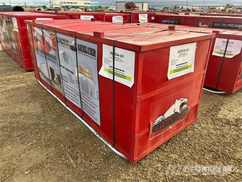 Arctic Shelter 30 ft x 40 ft x 16 ft Peak Double Truss Storage Bu المباني الإطار الصلب