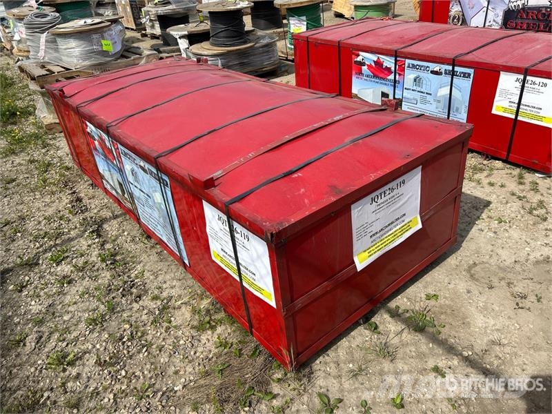 Arctic Shelter 30 ft x 20 ft x 16 Ft Peak Double Truss (ROLLING D المباني الإطار الصلب