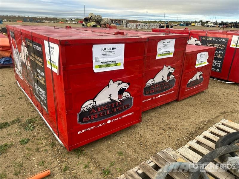 Arctic Shelter 40 ft x 80 ft x 24 ft Peak Double Truss Storage Bu المباني الإطار الصلب