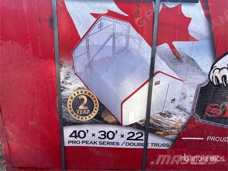 Arctic Shelter 40 Ft x 30 Ft x 22 Ft Storage Building (Unused) Teraskonstruktsiooniga ehitised