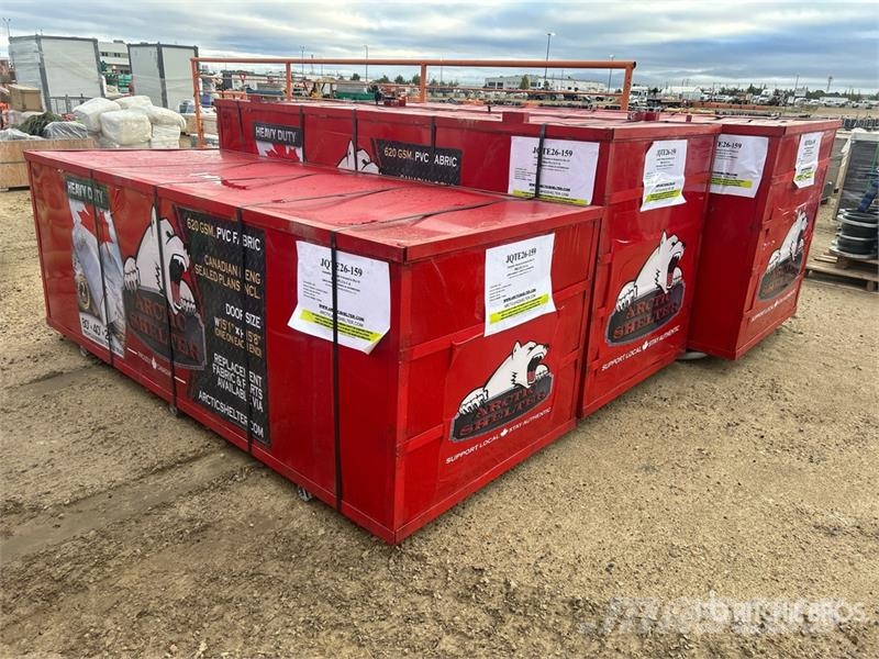 Arctic Shelter 40 ft x 80 ft x 24 ft Peak Double Truss Storage Bu المباني الإطار الصلب