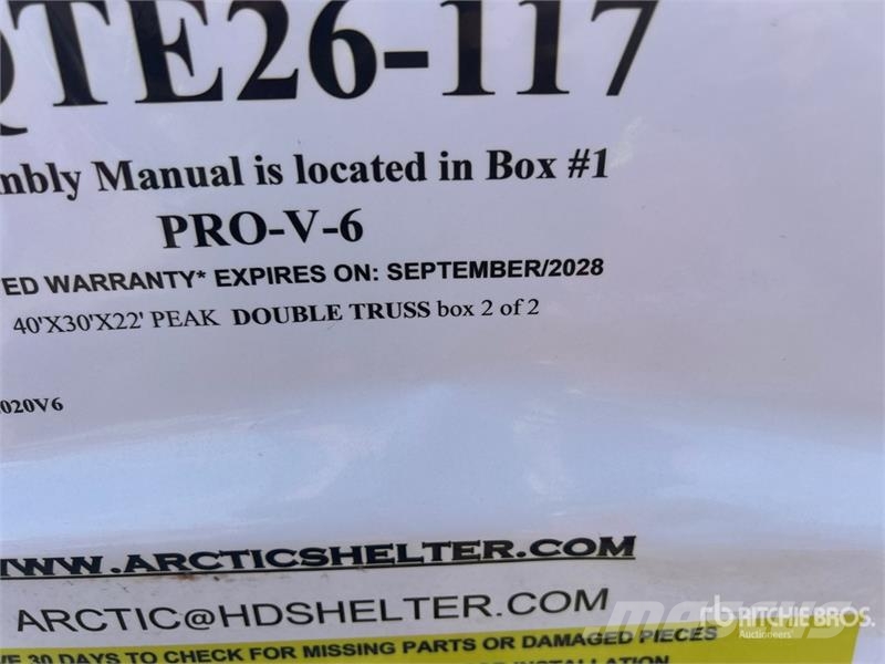 Arctic Shelter 40 Ft x 30 Ft x 22 Ft Peak Double Truss Storage Bu Edificación de acero