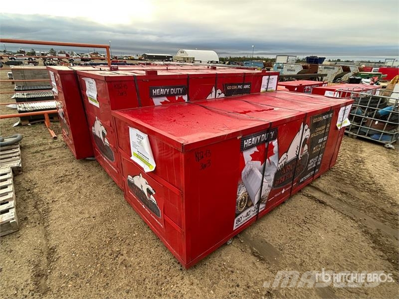 Arctic Shelter 40 ft x 80 ft x 24 ft Peak Double Truss Storage Bu المباني الإطار الصلب