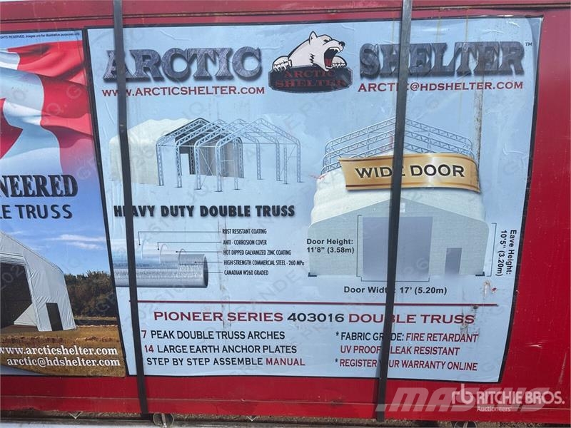 Arctic Shelter 40 ft x 30 ft x 16 ft Storage Building (Unused) Stålrammer